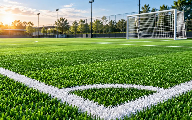 Football Turf Flooring installation