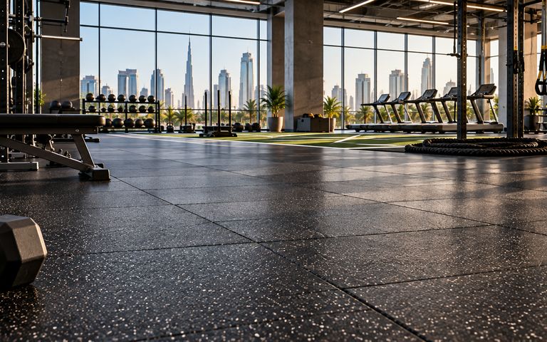 Rubber Gym Flooring.