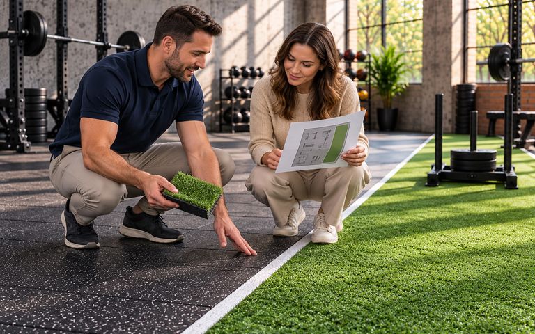 Gym & Training Turf installation