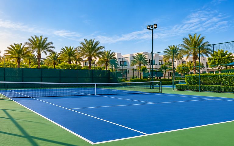 Tennis Court Flooring installation