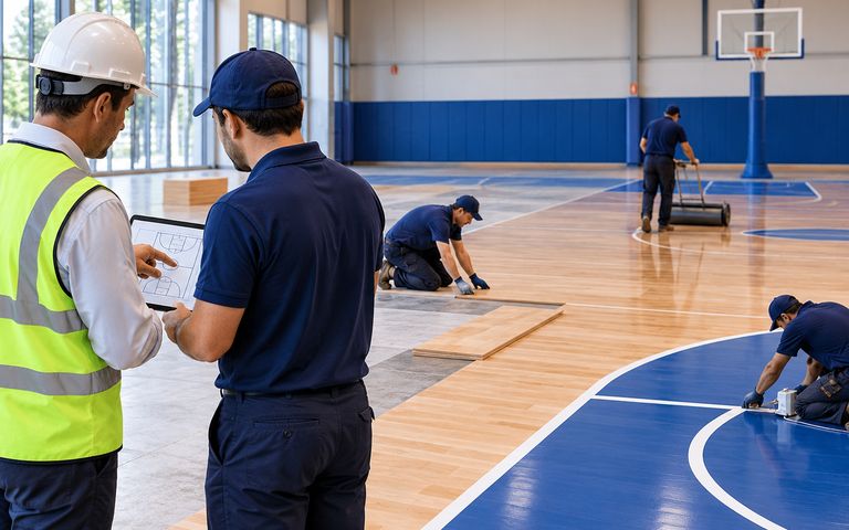 Sports Flooring installation